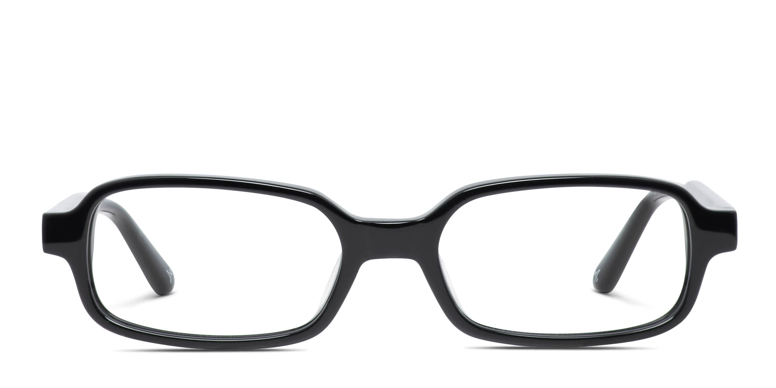 Amelia E. Brilliant Shiny Black glasses - Shiny Black - Frontal View