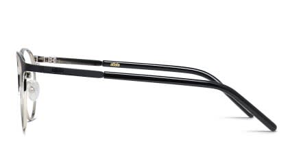 Ottoto Sandra Black, Silver glasses - Black / Silver - Side View