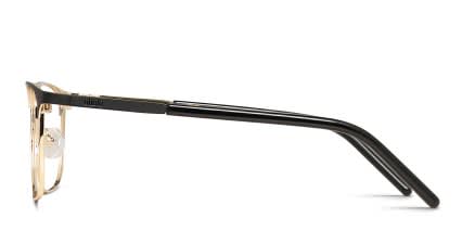 Ottoto Santos Black, Gold glasses - Black / Gold - Side View