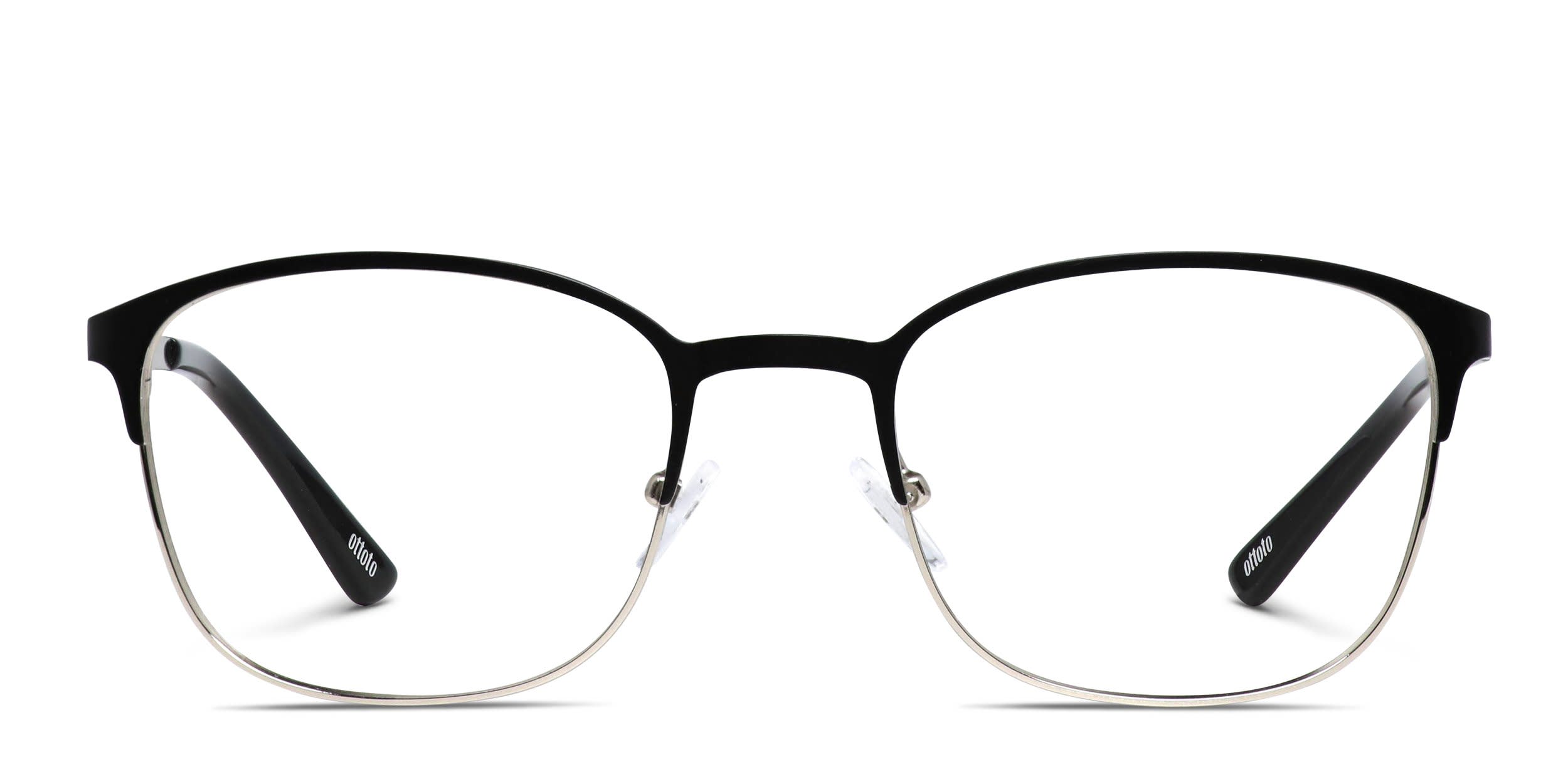 Ottoto Canton Black, Silver glasses - Black / Silver - Frontal View