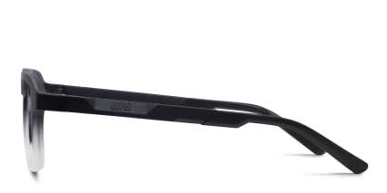 Revel Baxter Black, Clear glasses - Black / Clear - Side View