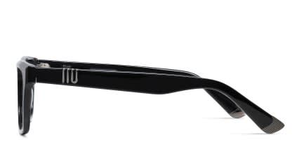 Muse x Transitions Westward Shiny Black glasses - Shiny Black - Side View