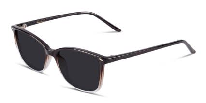 Amelia E. Nettle Black, Clear glasses - Brown / Black / Clear - Angle View