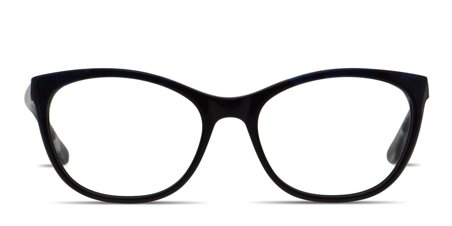 Amelia E. Shelley Black w/Blue glasses - Black / Blue - Frontal View