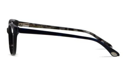 Amelia E. Shelley Black w/Blue glasses - Black / Blue - Side View