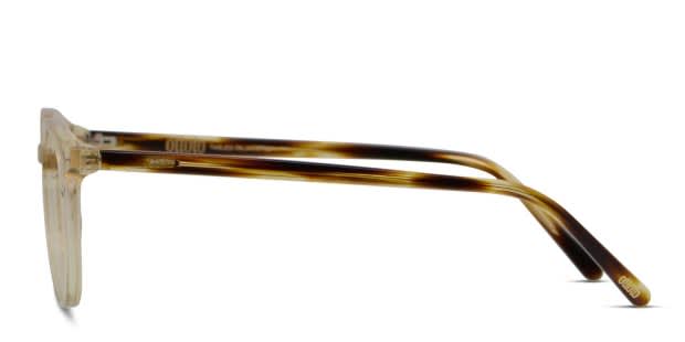 Ottoto Piero Clear/Beige/Tortoise Eyeglasses | Includes FREE Rx Lenses