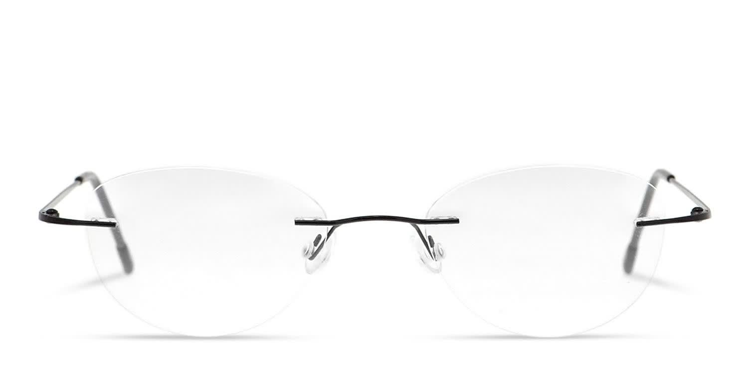 Finnian Black glasses - Black - Frontal View