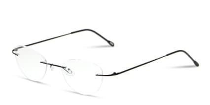 Finnian Black glasses - Black - Angle View
