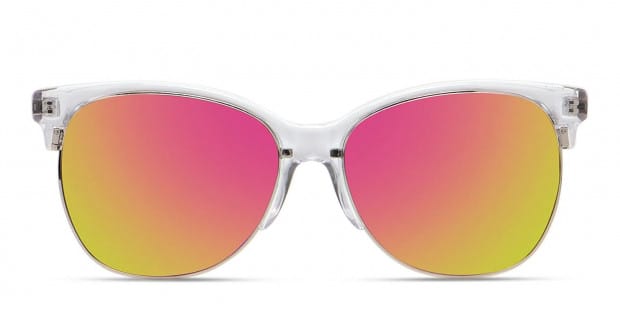 Smith Rebel Clear Pink Silver Prescription Sunglasses