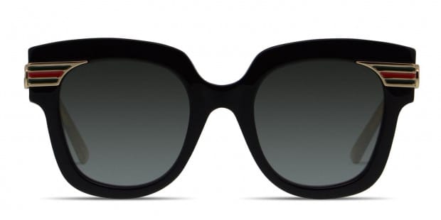 Gucci GG0281S Black Gold Prescription Sunglasses