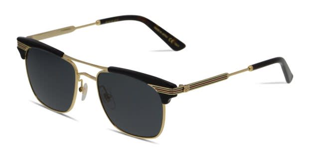 Gucci GG0287S Black, Gold Prescription Sunglasses - 50% Off Lenses