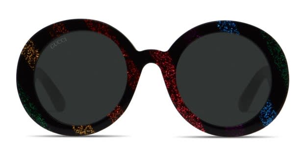 Gucci GG0319S Multicolor/Glitter/Black Prescription Sunglasses