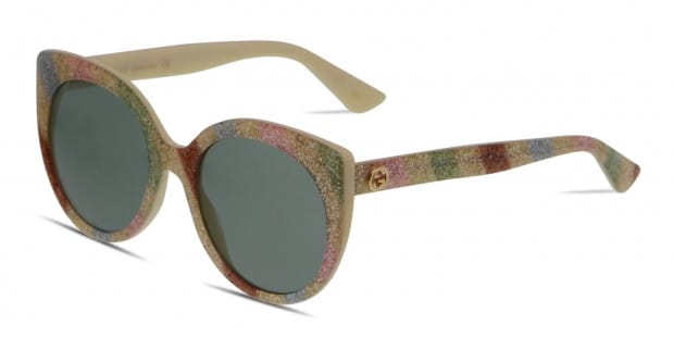 Gucci GG0325S Multicolor Glitter Natural Prescription Sunglasses