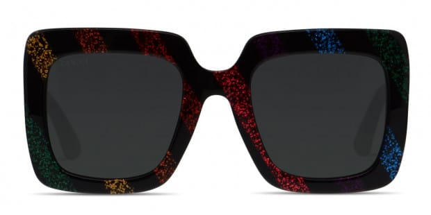 Gucci GG0328S Multicolor/Glitter/Black Prescription Sunglasses display picture 1