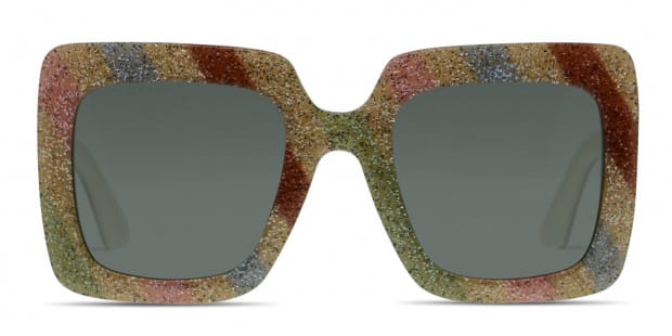 Gucci GG0328S Multicolor Glitter Prescription Sunglasses