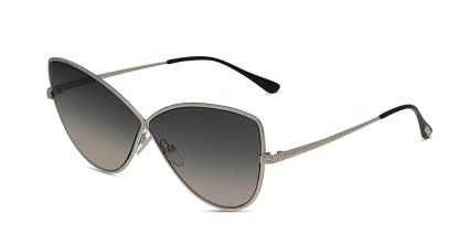 Tom Ford TF569 Elise-02 Silver glasses - Silver - Angle View