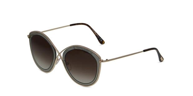 Tom Ford TF604 Sascha-02 Gold/Brown Sunglasses