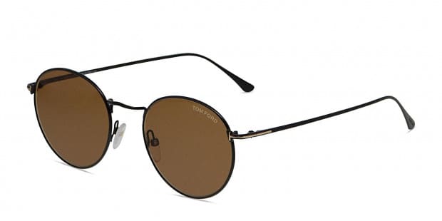 信頼への信頼 TF649 Ford Tom Ryan-02 Sunglasses Sunglasses Black/Brown Shiny 小物