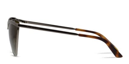 Balenciaga BA0126 Gunmetal glasses - Gunmetal - Side View