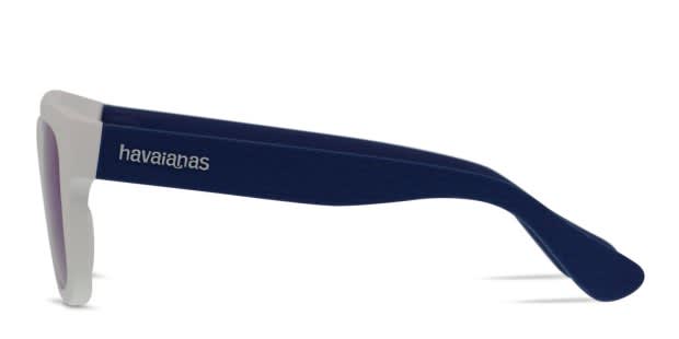 Havaianas Paraty/M White, Blue Prescription Sunglasses - 50 