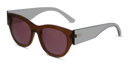 Tod's TO0167 Brown, Clear glasses - Brown / Clear - Angle View