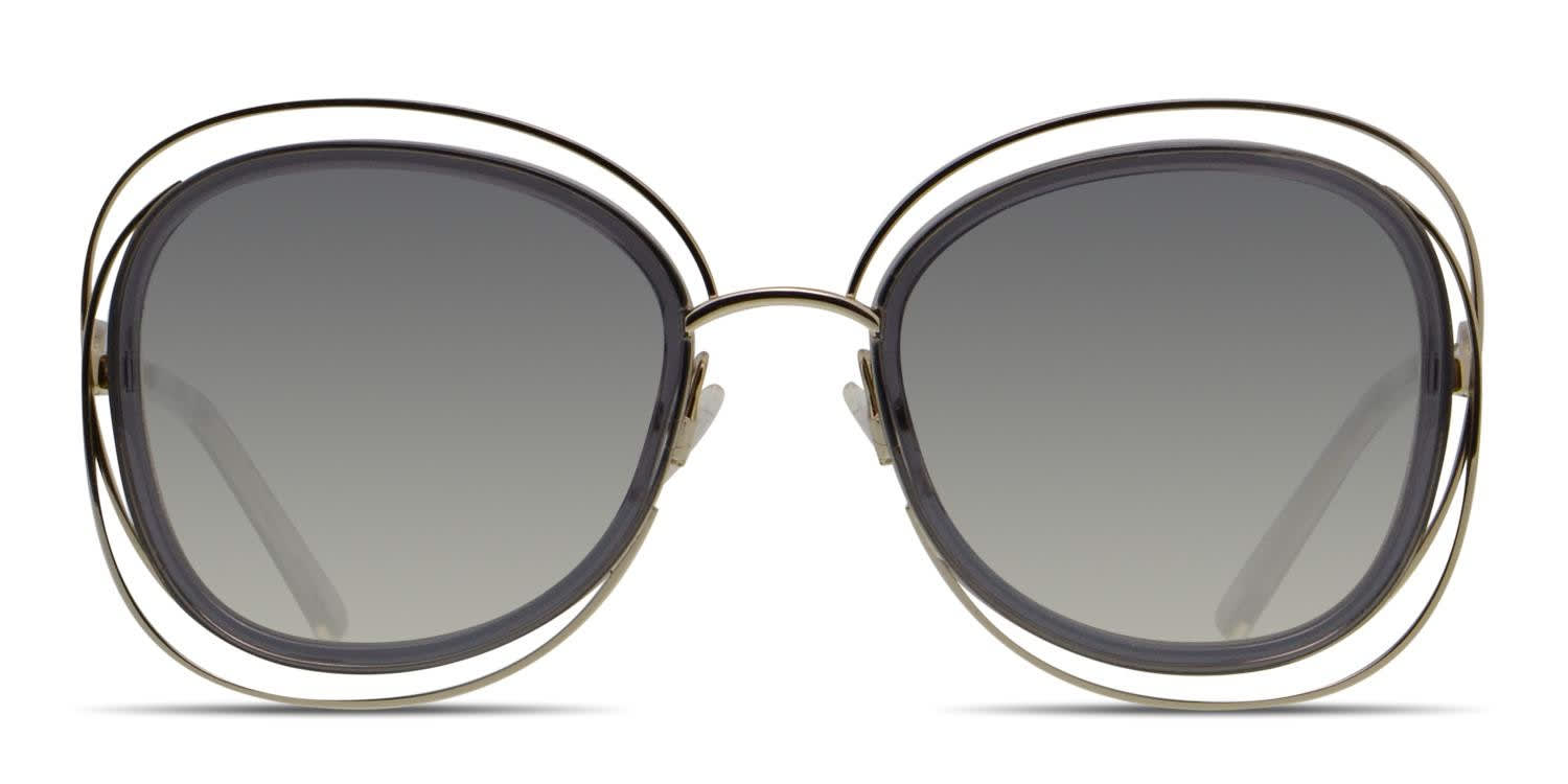 Chloe CE123S Gray, Gold Prescription Sunglasses - 50% Off Lenses