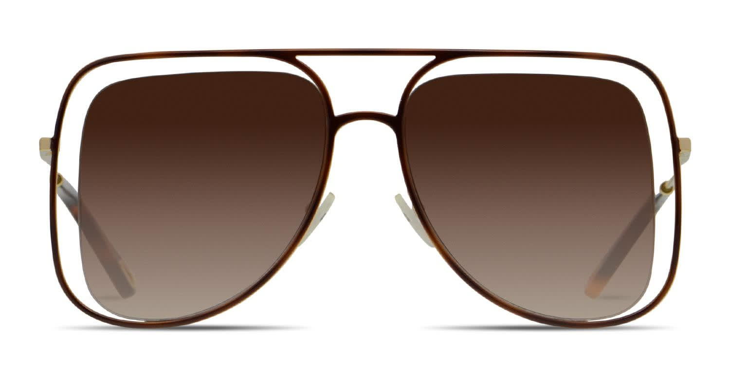 Chloe CE732S Yellow/Brown/Clear/Gray Prescription Sunglasses