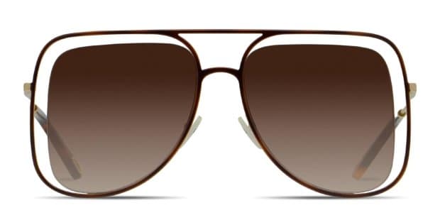 Chloe CE130S Brown, Tortoise, Gold Prescription Sunglasses - 50