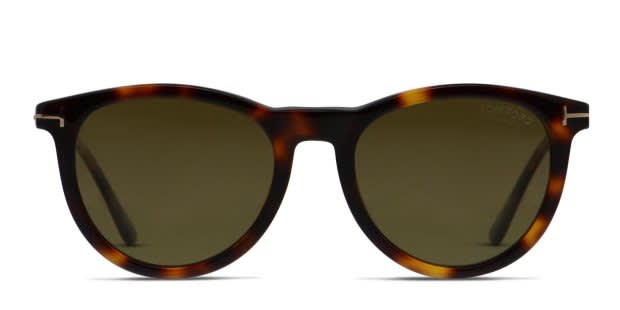 Tom Ford Kellan-02 Tortoise, Gold Prescription Sunglasses - 50