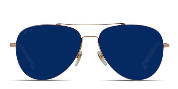 Gucci GG0500S Gold Purple Prescription Sunglasses