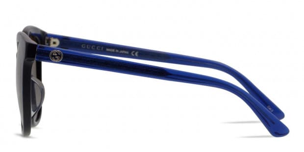 最旬ダウン Gucci GG0082SK Blue Prescription Sunglasses 小物