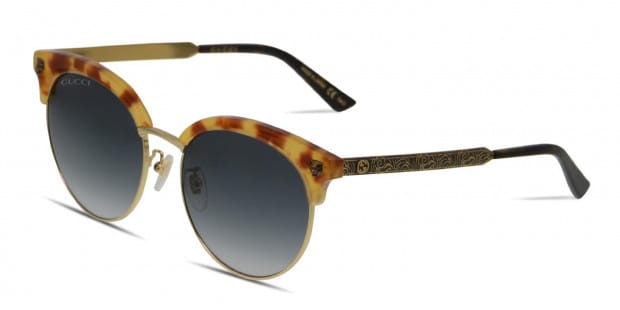 Gucci GG0222SK Yellow Tortoise Gold