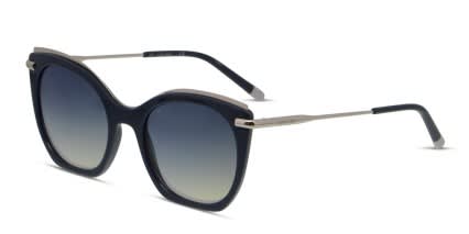 Calvin Klein CK1238S Blue, Silver glasses - Blue / Silver - Angle View