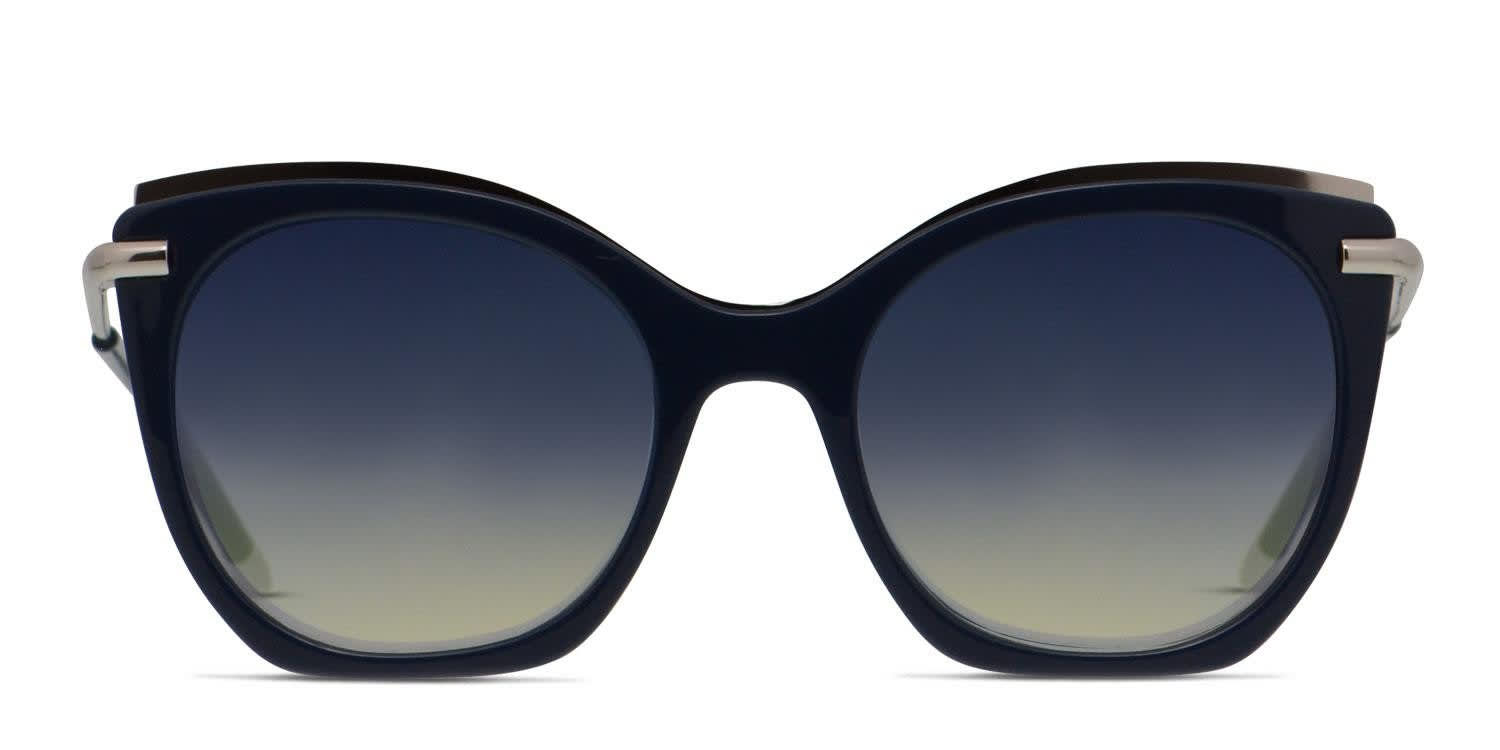 Calvin Klein CK1238S Blue, Silver glasses - Blue / Silver - Frontal View