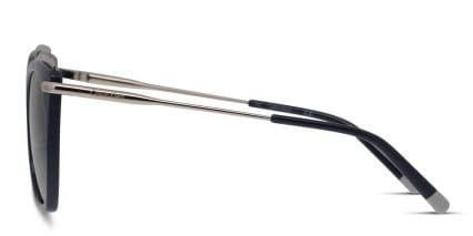 Calvin Klein CK1238S Blue, Silver glasses - Blue / Silver - Side View