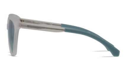 Calvin Klein Jeans CKJ802S Clear, Teal glasses - Blue / Clear - Side View