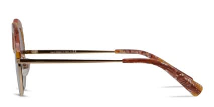 Alain Mikli A04006 Pink, Multicolor, Gold glasses - Multicolor / Pink / Gold - Side View