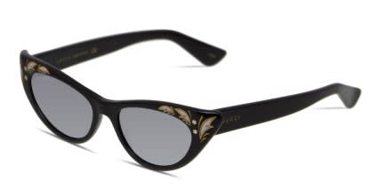 Gucci GG0089S Shiny Black glasses - Shiny Black - Angle View