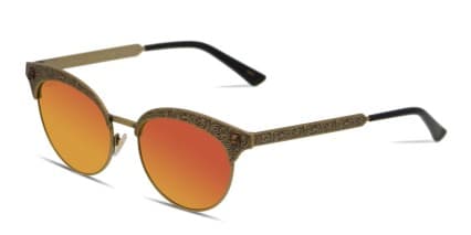 Gucci GG0220S Gold, Red glasses - Gold / Red - Angle View