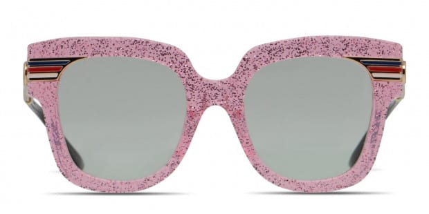 Gucci pink glitter sunglasses best sale
