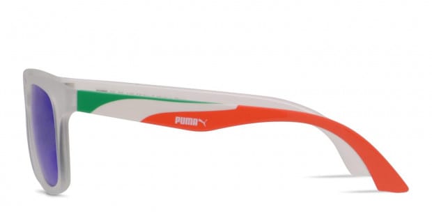 Puma PU0012S Clear Red White Green Prescription Sunglasses