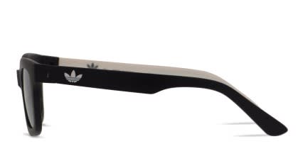 Adidas AOR023 Black/White glasses - Black / White - Side View