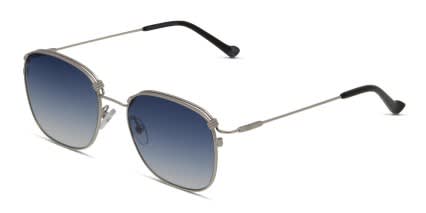 Adidas AOM014 Silver/Blue glasses - Silver / Blue - Angle View