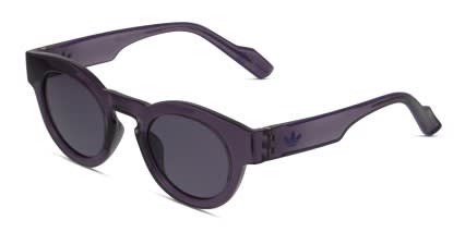 Adidas AOG005 Purple/Clear glasses - Purple / Clear - Angle View