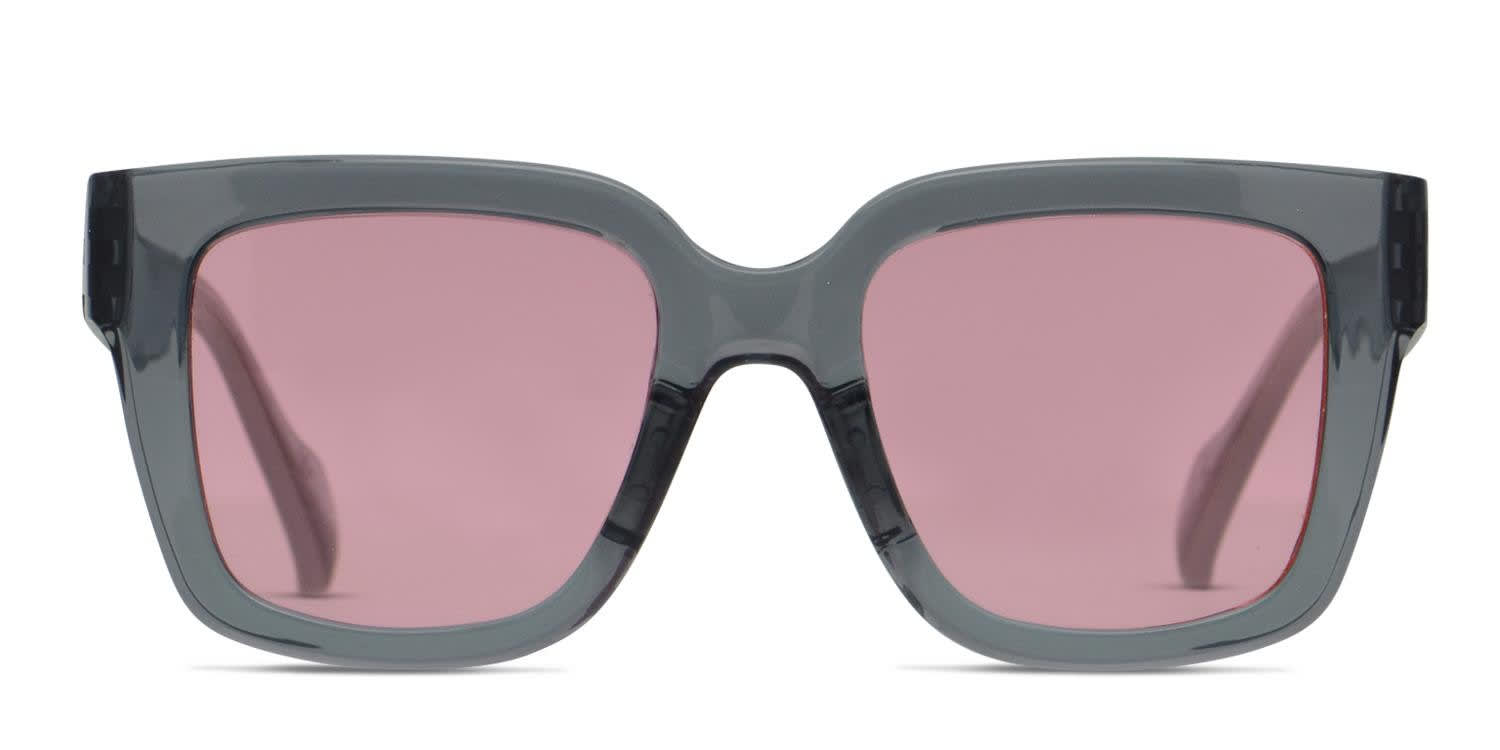 Adidas AOG004 Gray/Clear/Pink glasses - Gray / Clear / Pink - Frontal View