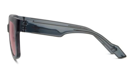 Adidas AOG004 Gray/Clear/Pink glasses - Gray / Clear / Pink - Side View