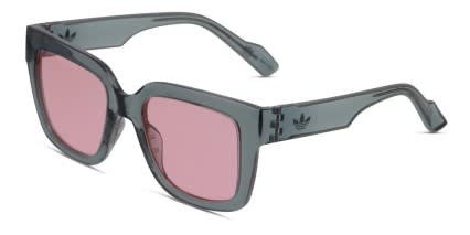 Adidas AOG004 Gray/Clear/Pink glasses - Gray / Clear / Pink - Angle View