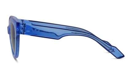 Adidas AOG000 Blue, Clear glasses - Blue / Clear - Side View