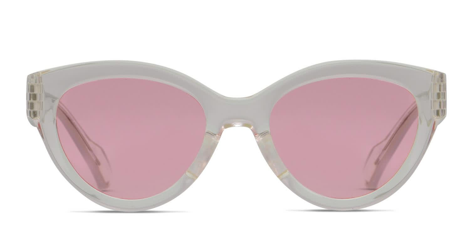 Adidas AOG000 Clear/Pink glasses - Clear / Pink - Frontal View