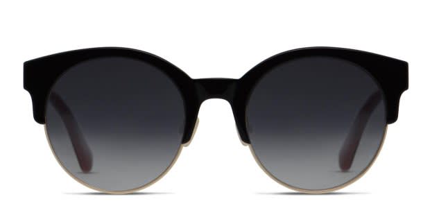 Kate Spade Black Cat-Eye Sunglasses with Rose Gold Accent kate spade new york Women main image 4